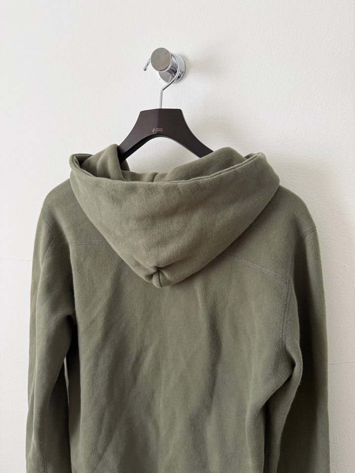 Army Green Zip Up Hoodie