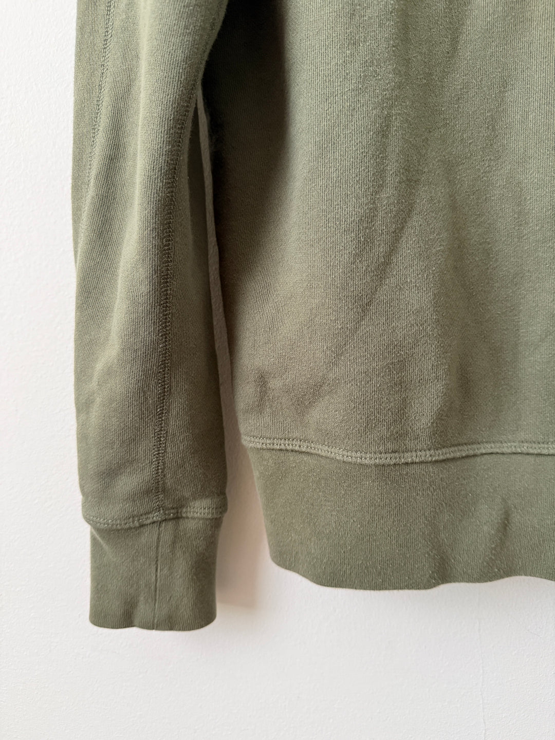 Army Green Zip Up Hoodie