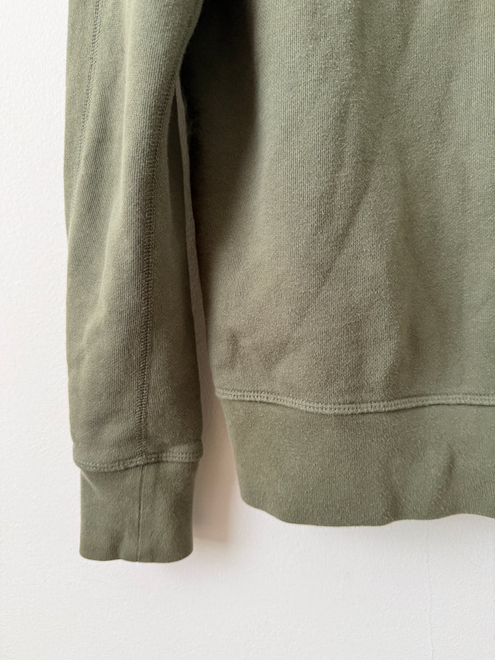 Army Green Zip Up Hoodie