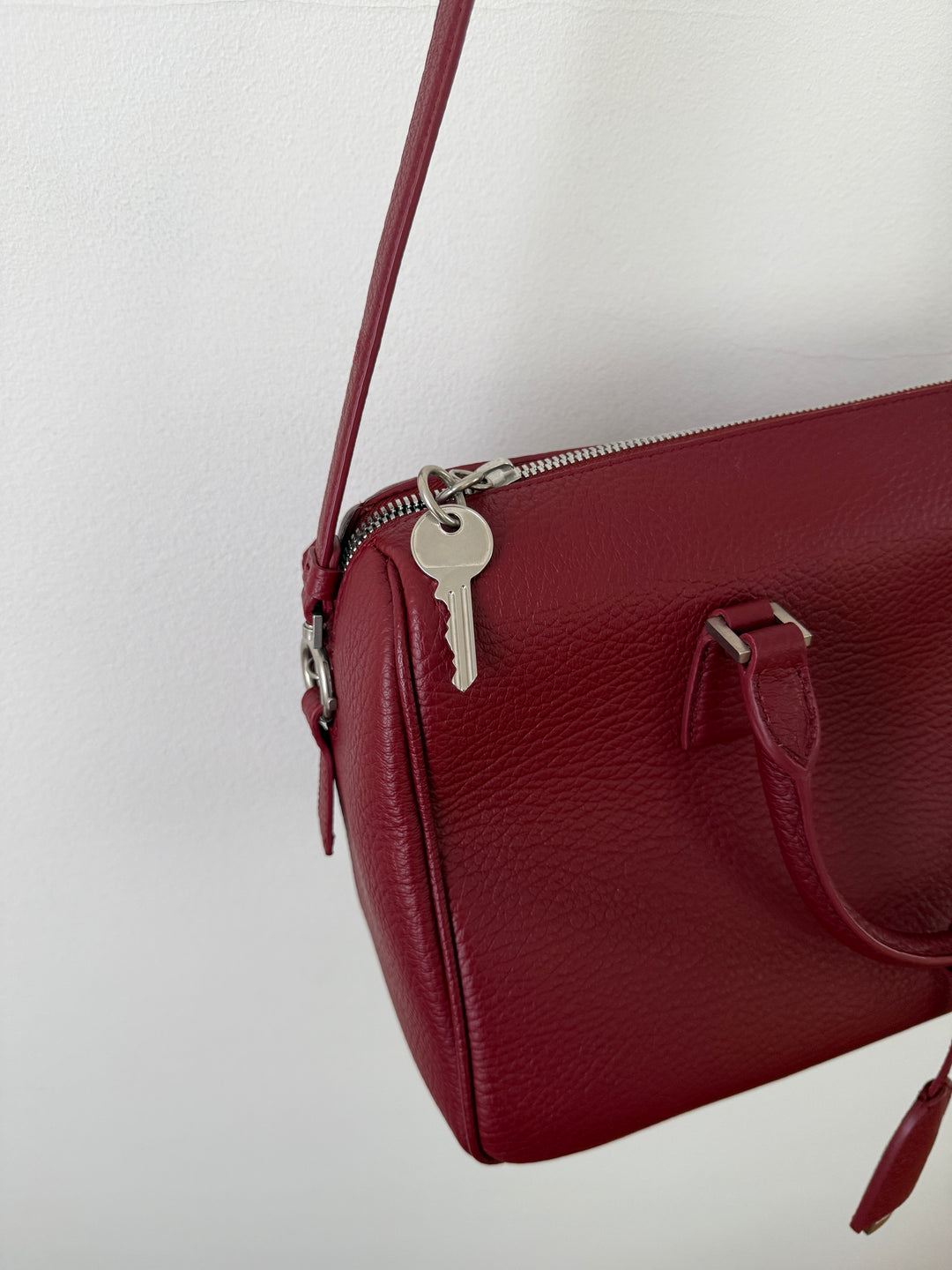 2017 Leather Top Handle Bag