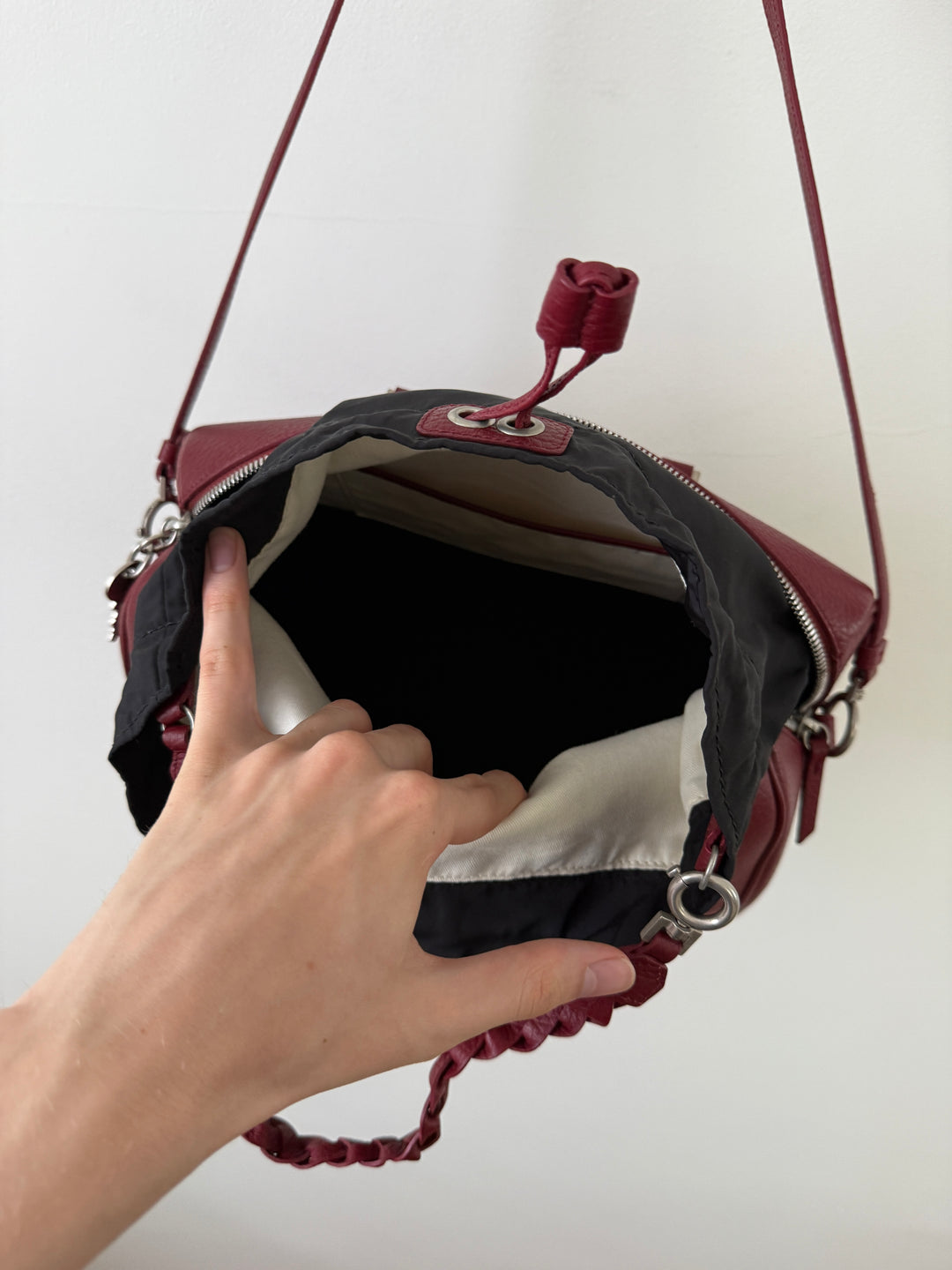 2017 Leather Top Handle Bag