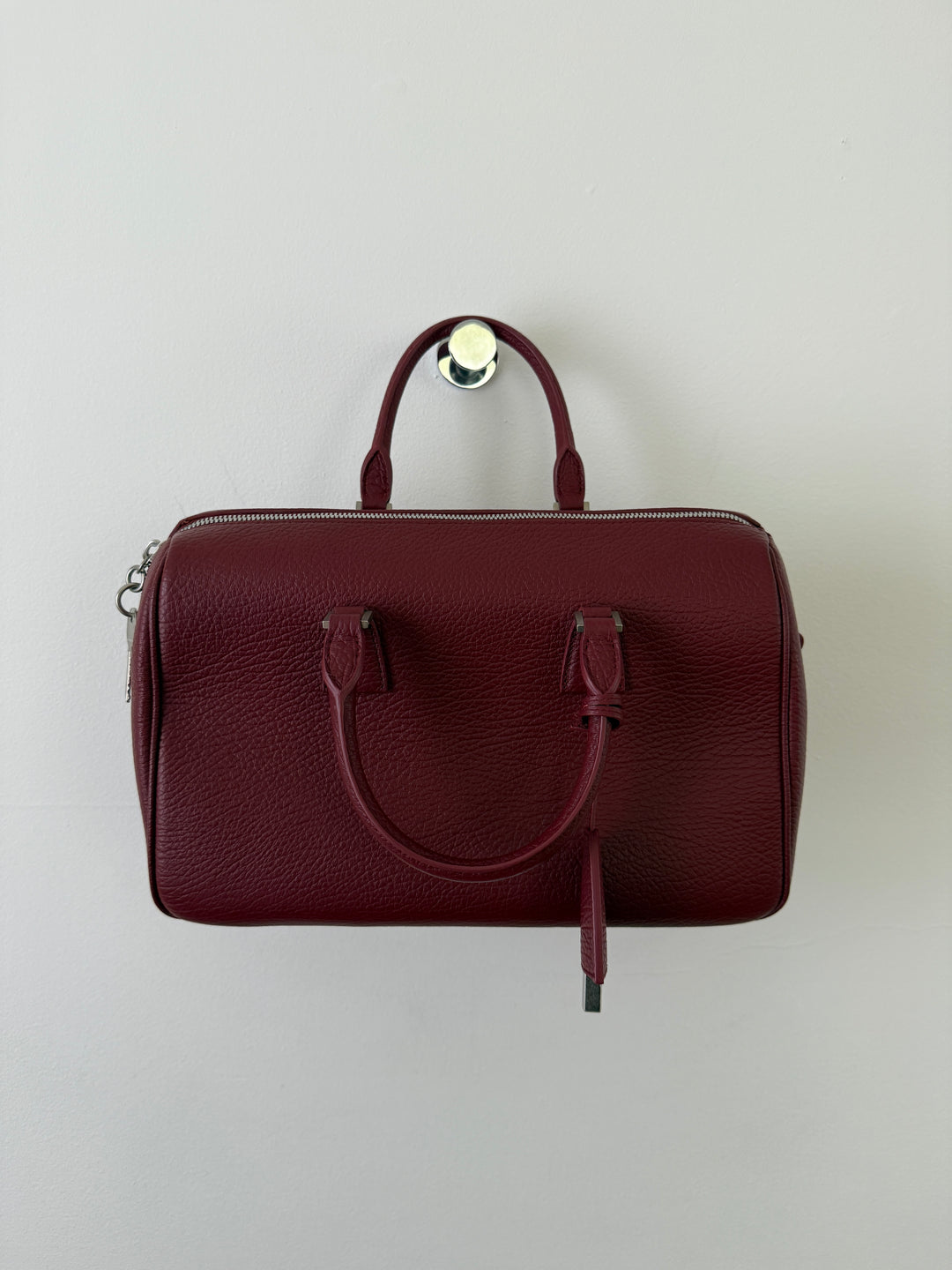 2017 Leather Top Handle Bag
