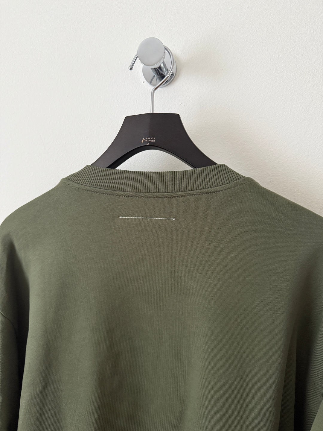 MM6 Olive 5 Zip Crewneck