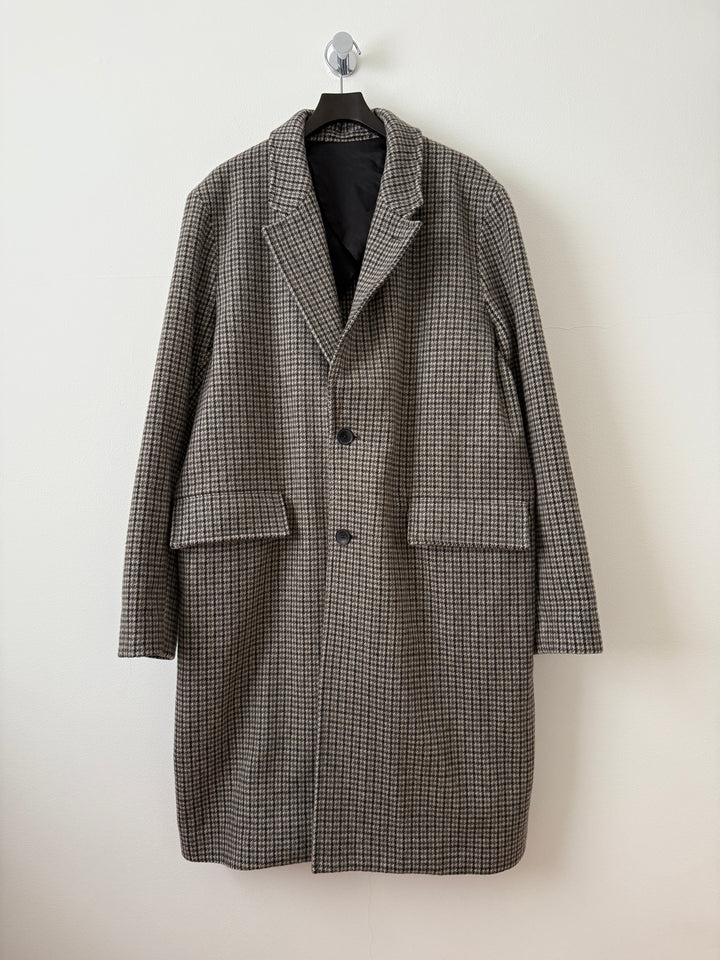Wool Houndstooth Coat