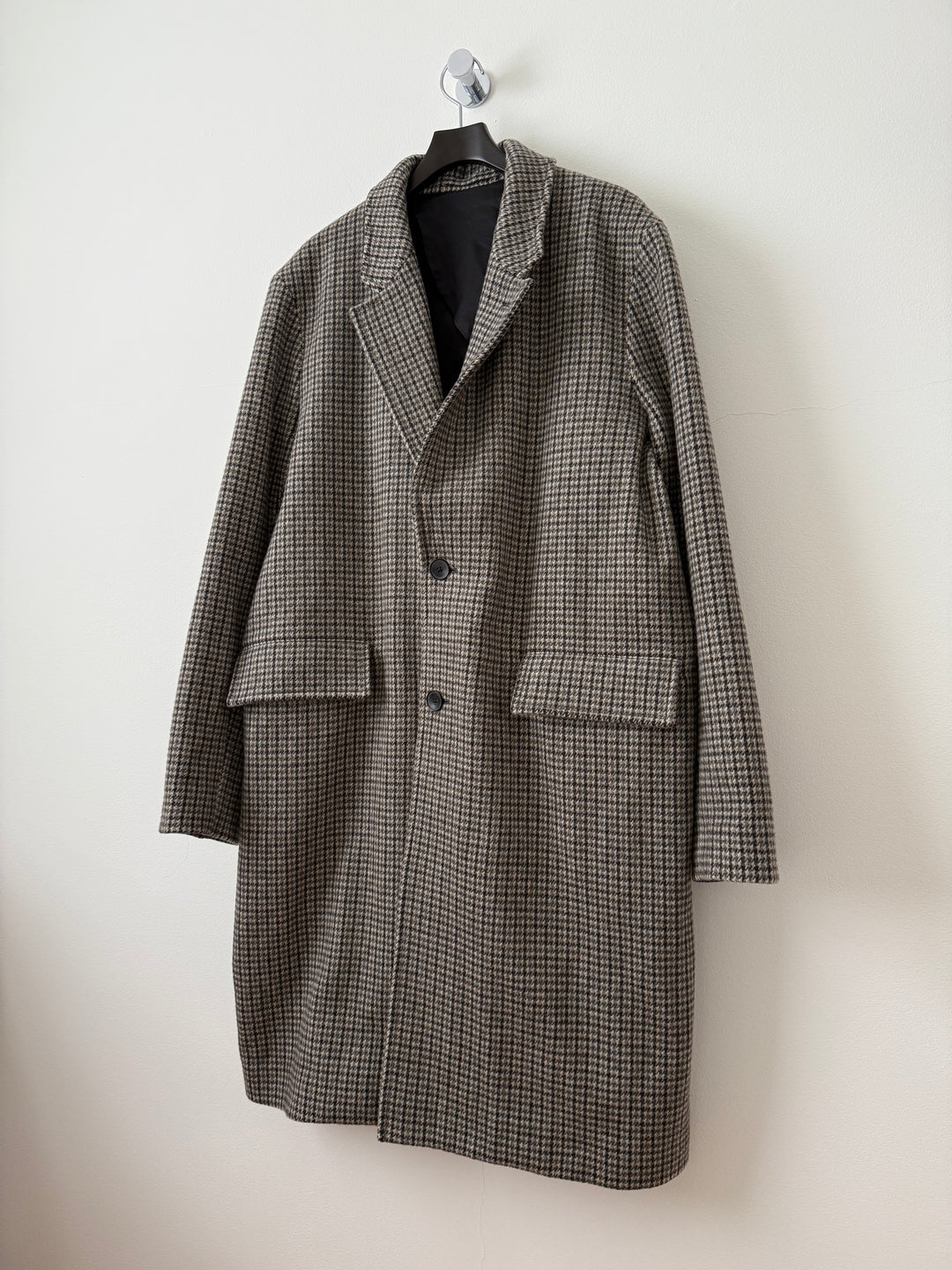 Wool Houndstooth Coat
