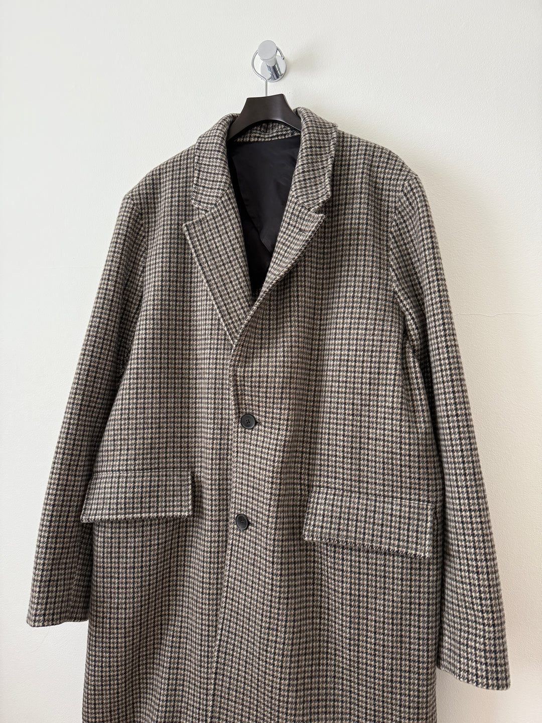 Wool Houndstooth Coat