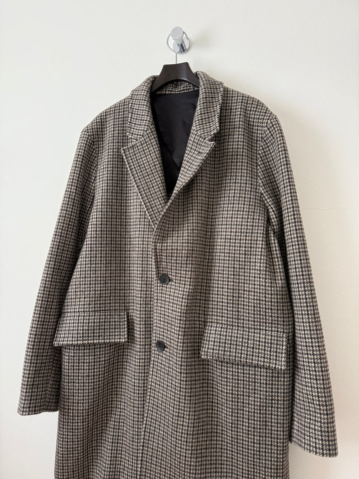 Wool Houndstooth Coat