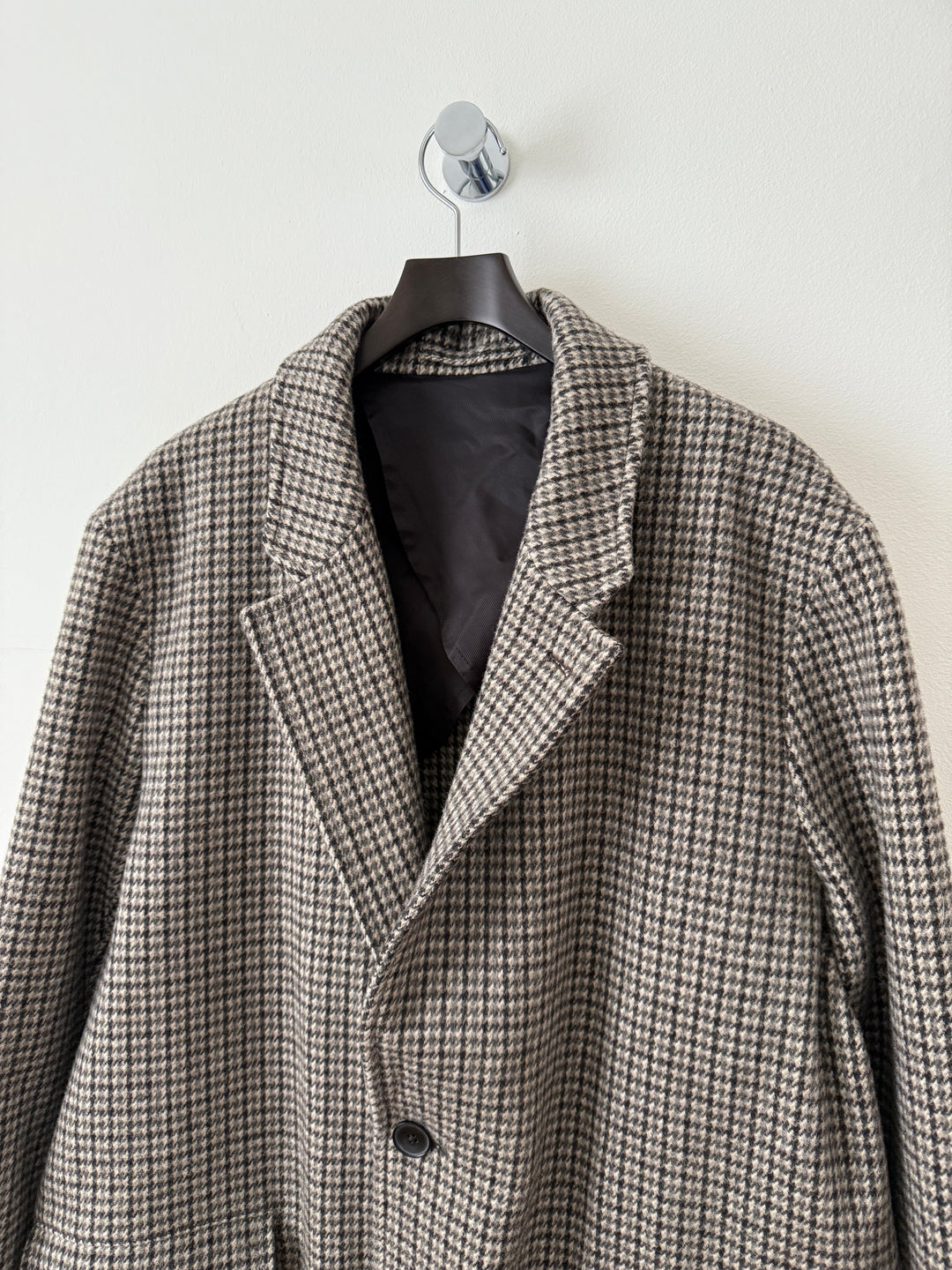 Wool Houndstooth Coat