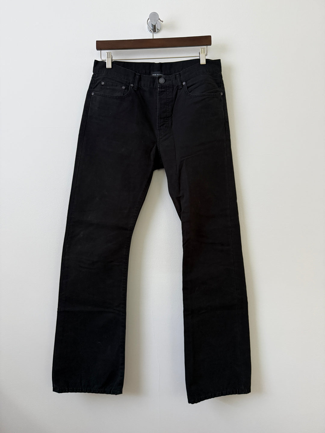Faded Black Caribou Bootcut Jeans