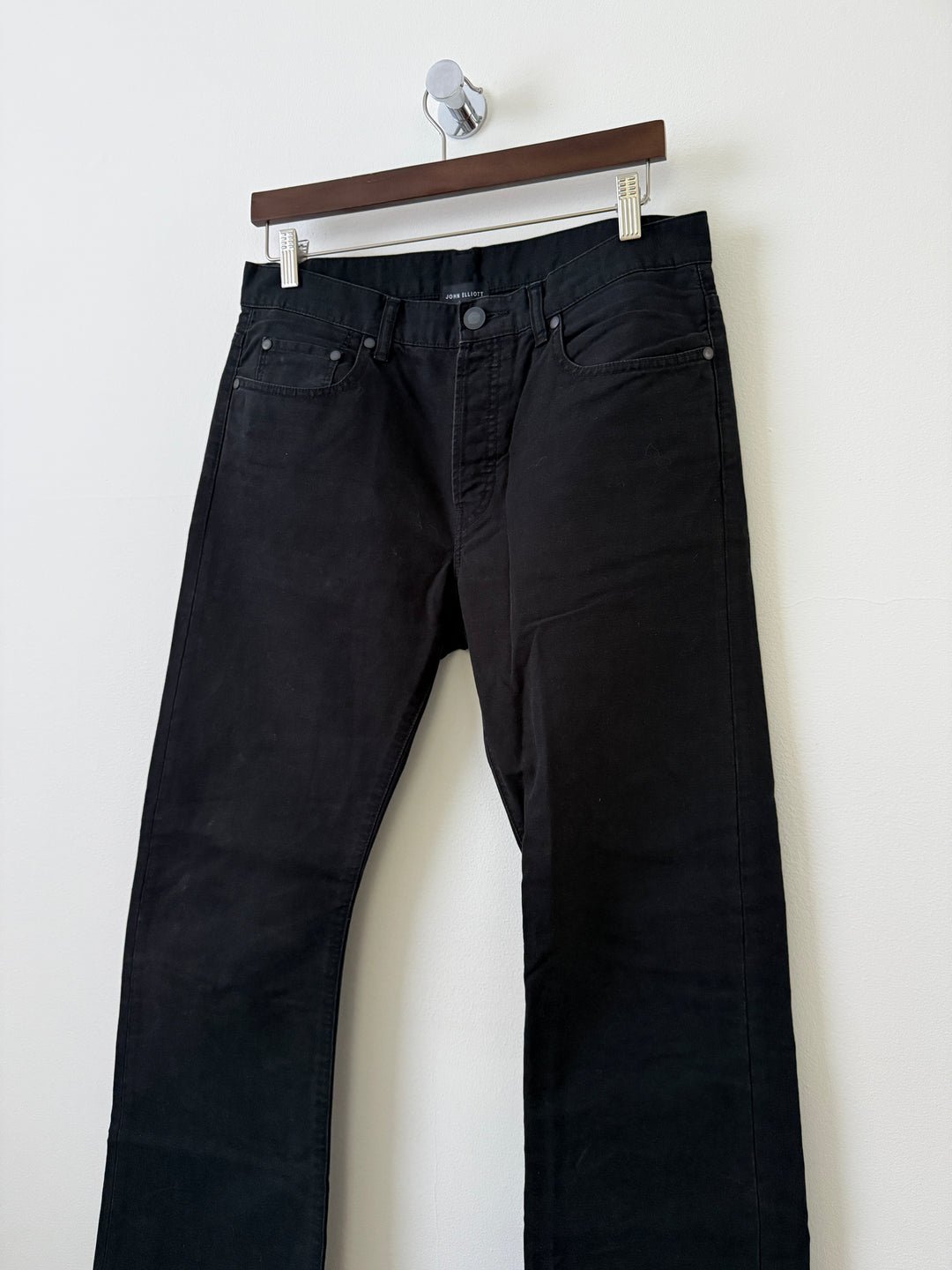 Faded Black Caribou Bootcut Jeans