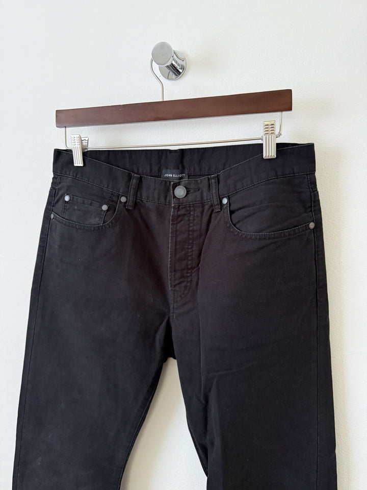 Faded Black Caribou Bootcut Jeans