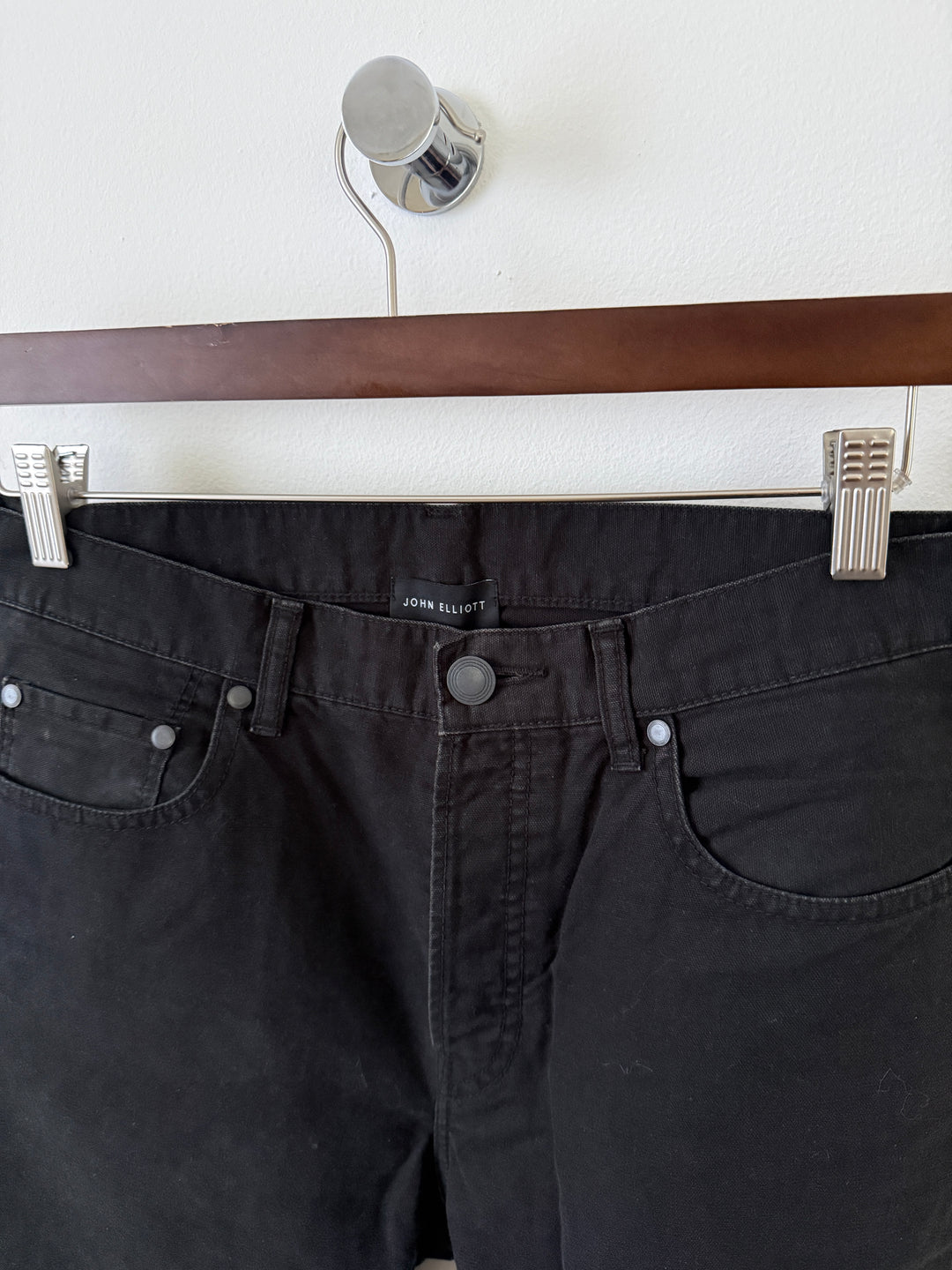 Faded Black Caribou Bootcut Jeans