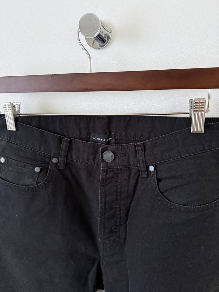 Faded Black Caribou Bootcut Jeans