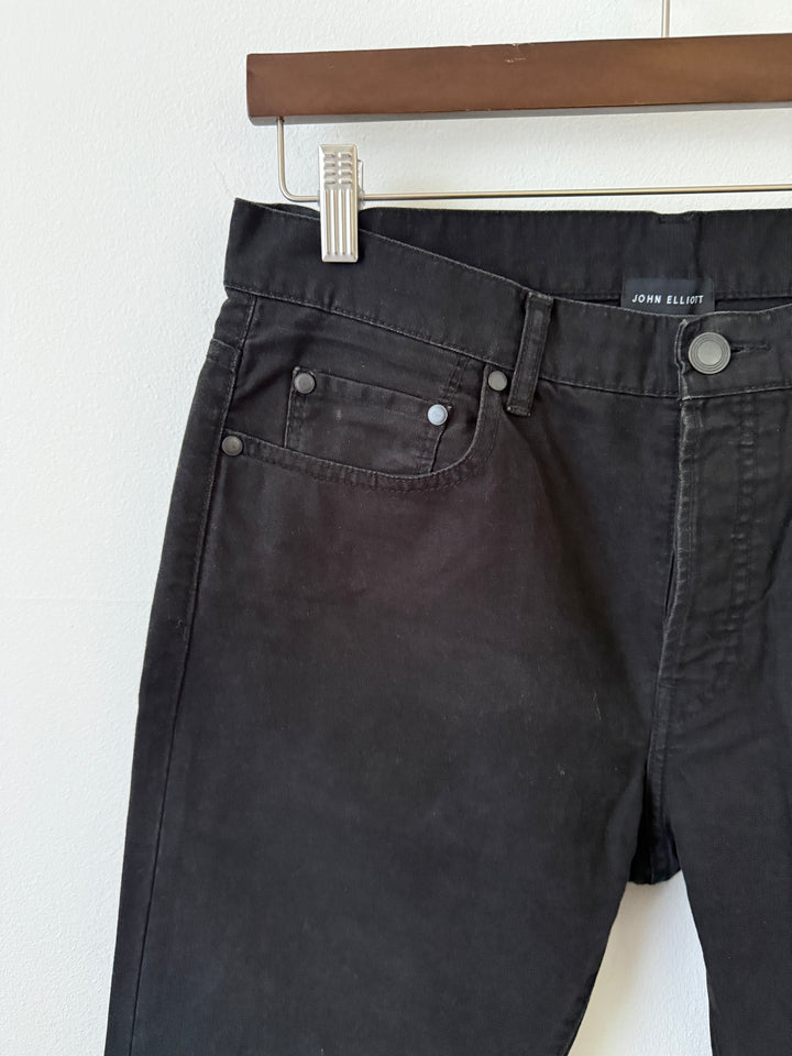 Faded Black Caribou Bootcut Jeans