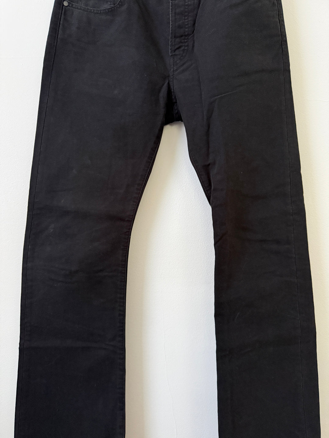 Faded Black Caribou Bootcut Jeans