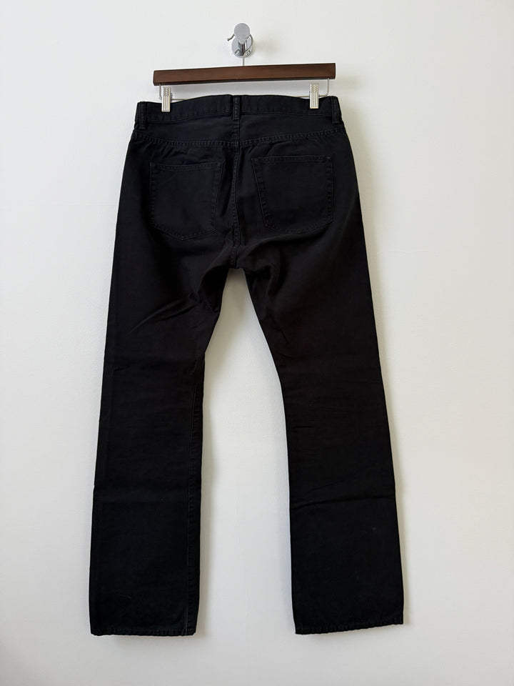 Faded Black Caribou Bootcut Jeans