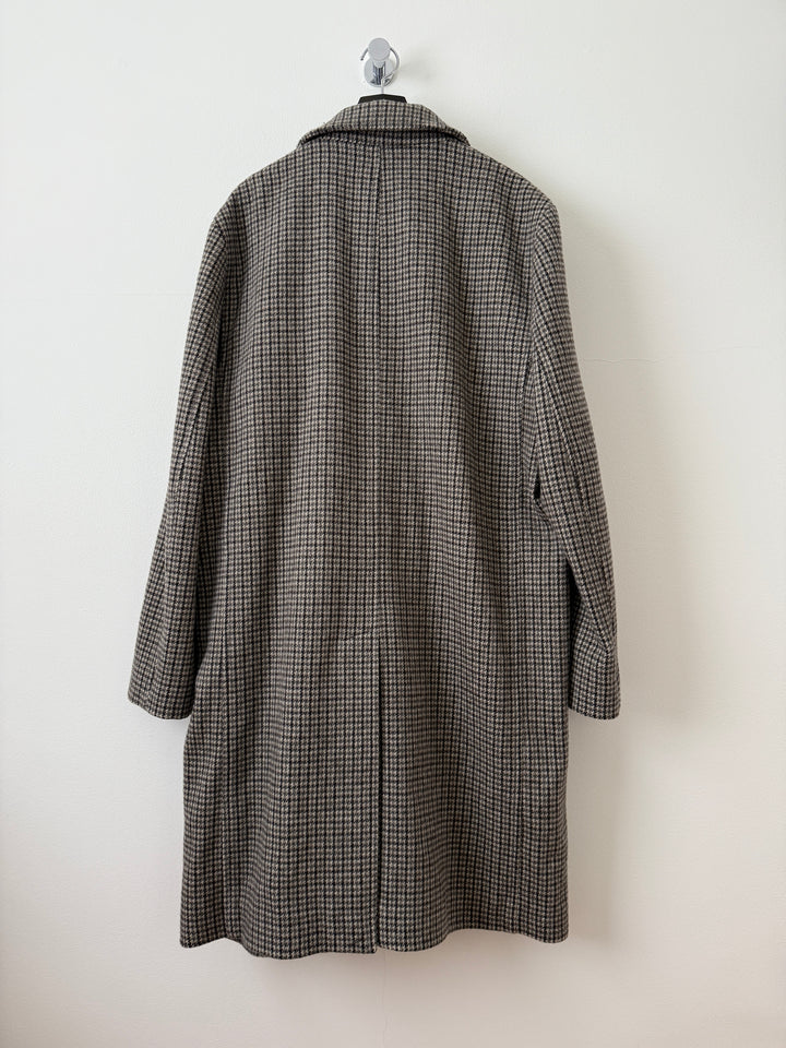 Wool Houndstooth Coat