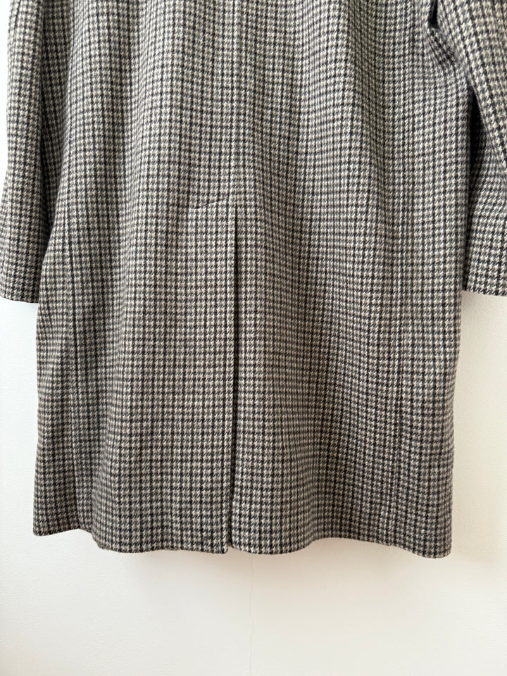 Wool Houndstooth Coat
