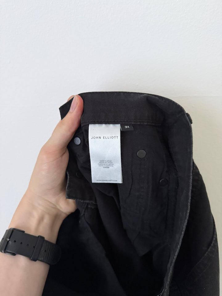 Faded Black Caribou Bootcut Jeans