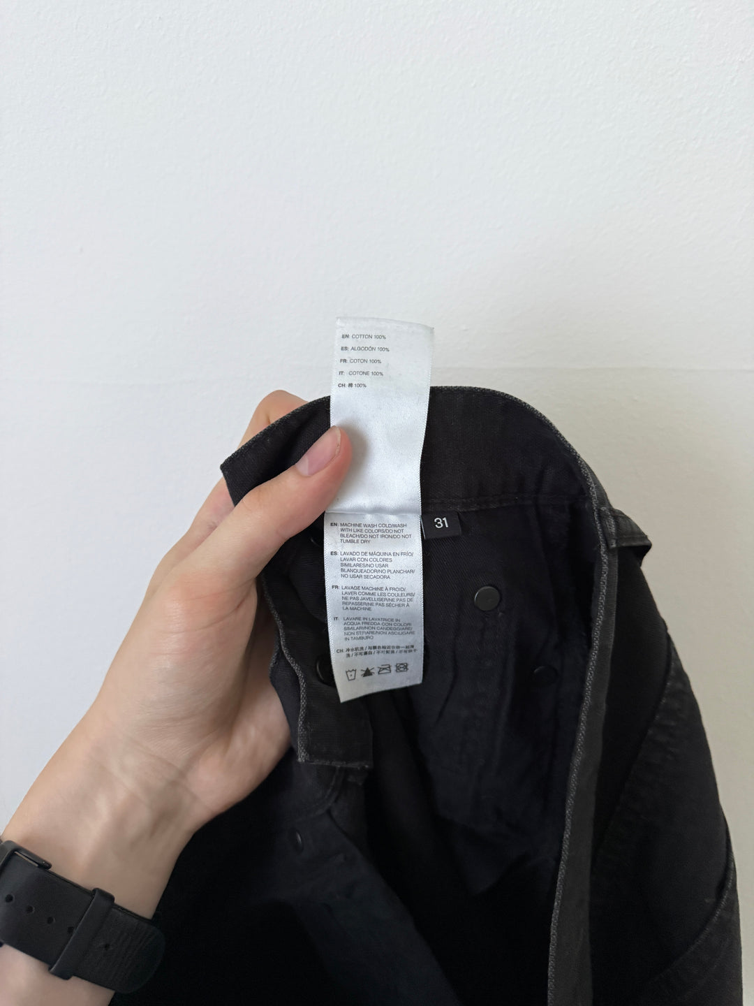 Faded Black Caribou Bootcut Jeans