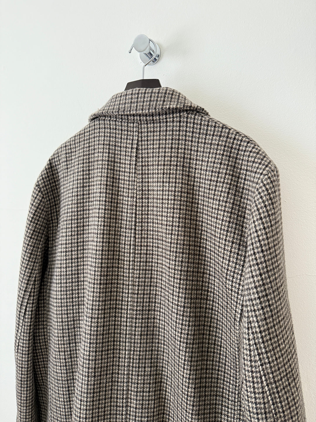 Wool Houndstooth Coat