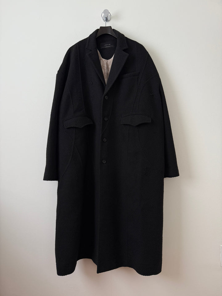 Distressed Wool Coat