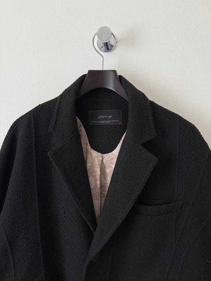 Distressed Wool Coat