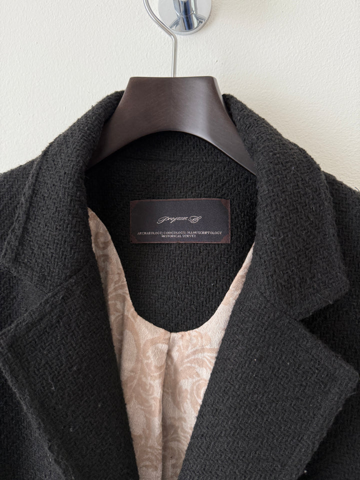 Distressed Wool Coat