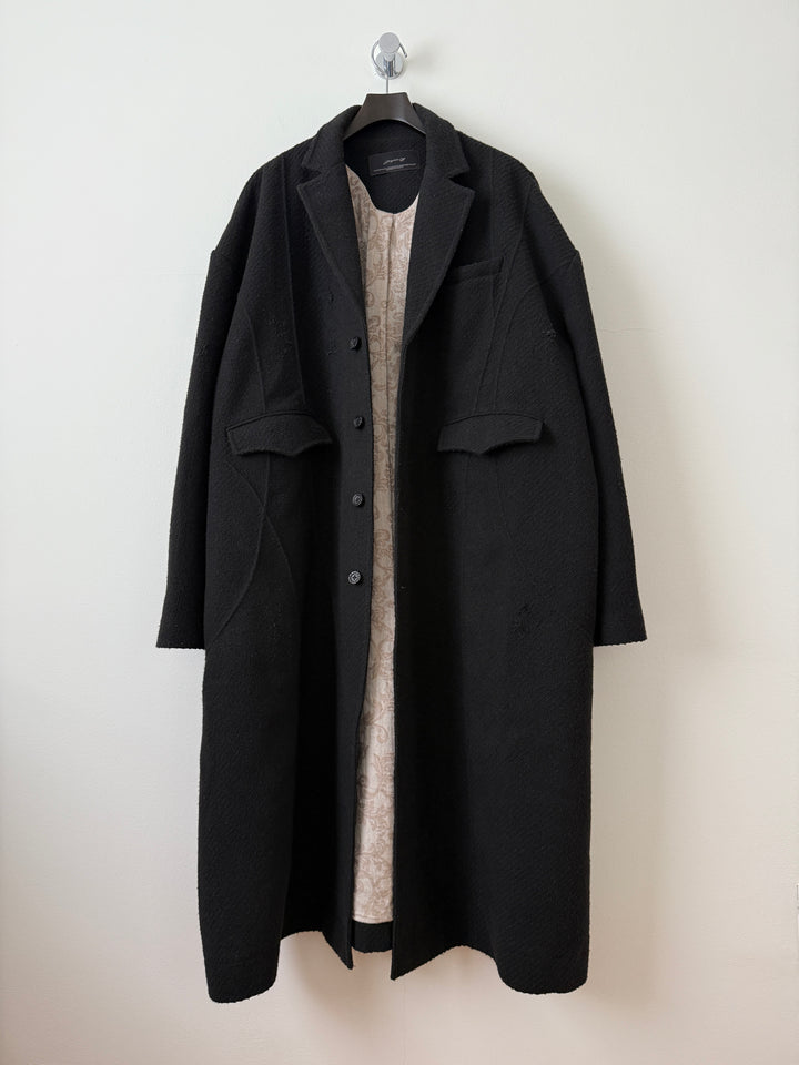 Distressed Wool Coat
