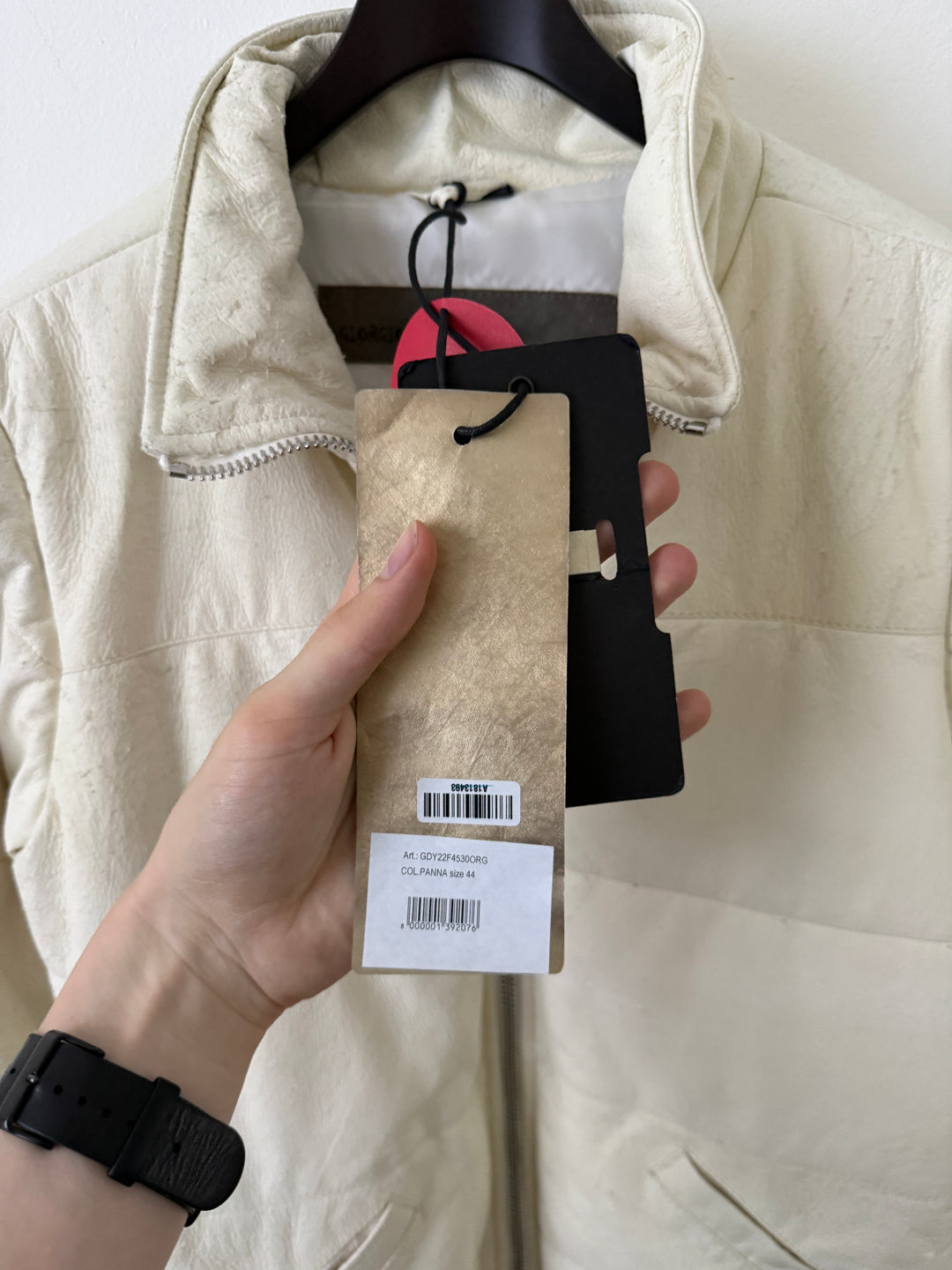 White Leather Puffer Jacket