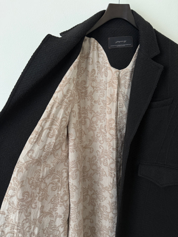 Distressed Wool Coat