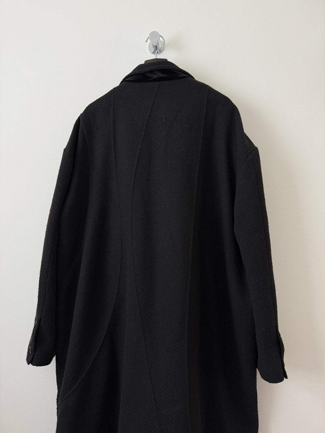 Distressed Wool Coat