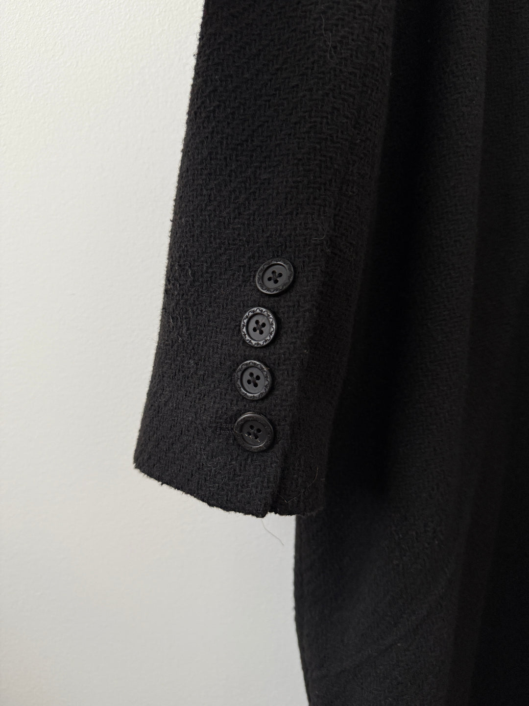 Distressed Wool Coat