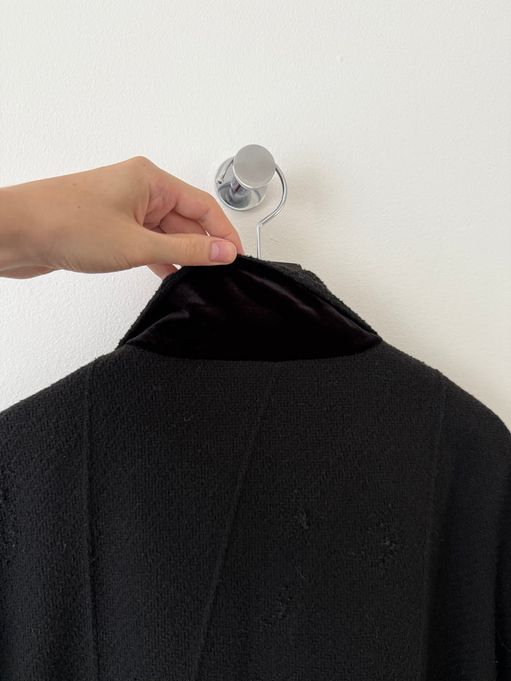 Distressed Wool Coat