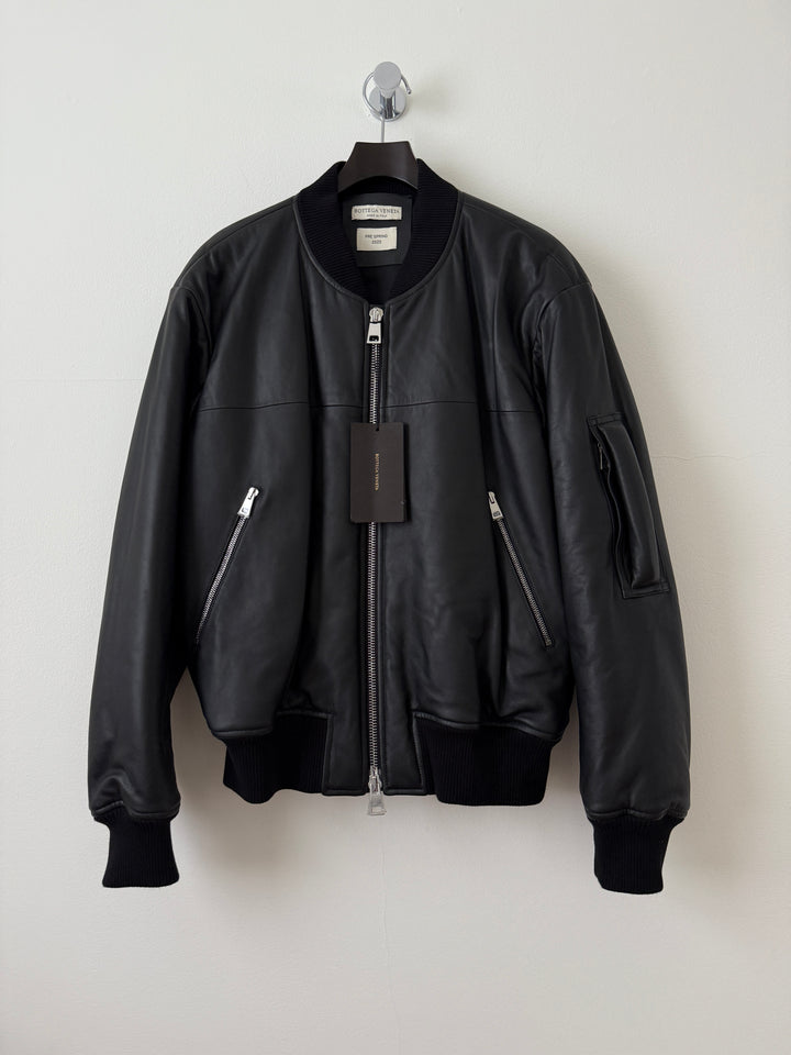 Pre Spring 2020 Lamb Leather Bomber Jacket