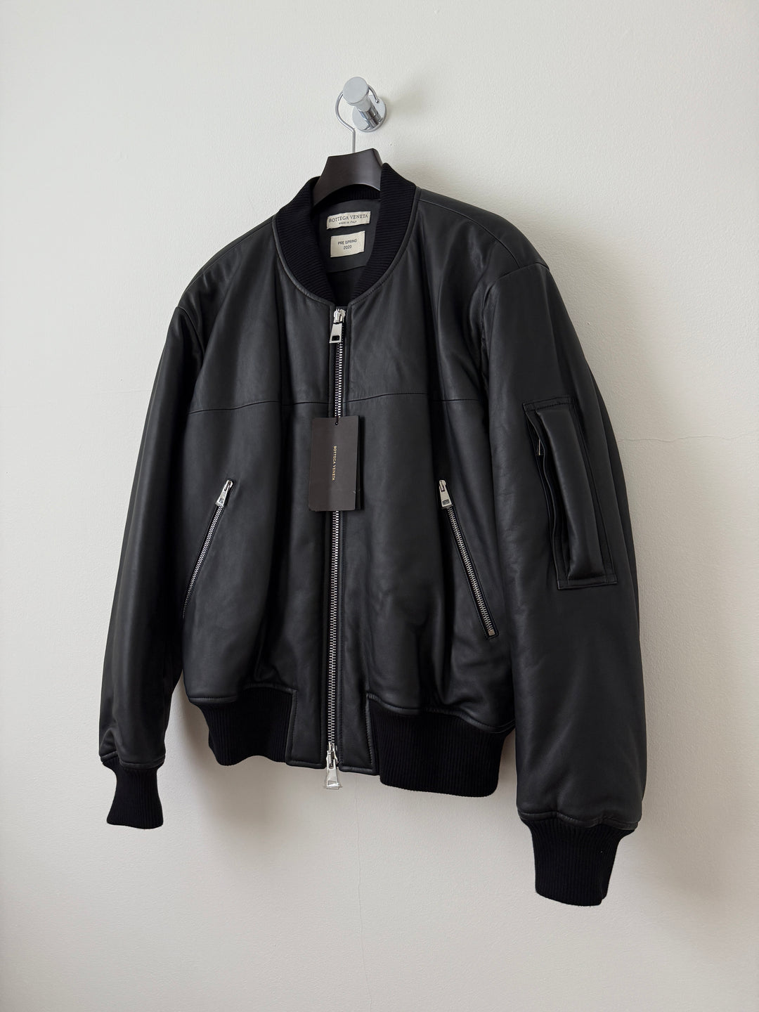 Pre Spring 2020 Lamb Leather Bomber Jacket