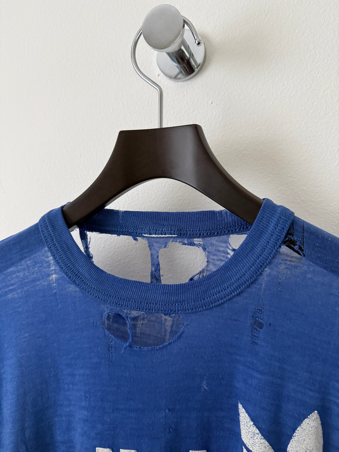 Blue Vintage Adidas Logo Tee