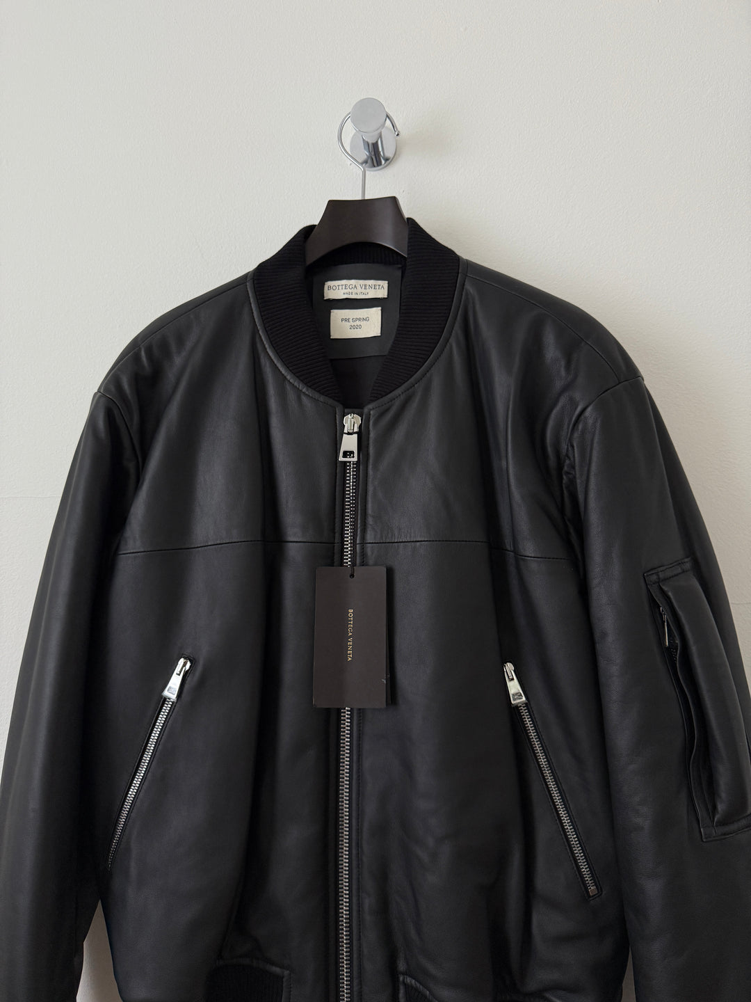 Pre Spring 2020 Lamb Leather Bomber Jacket