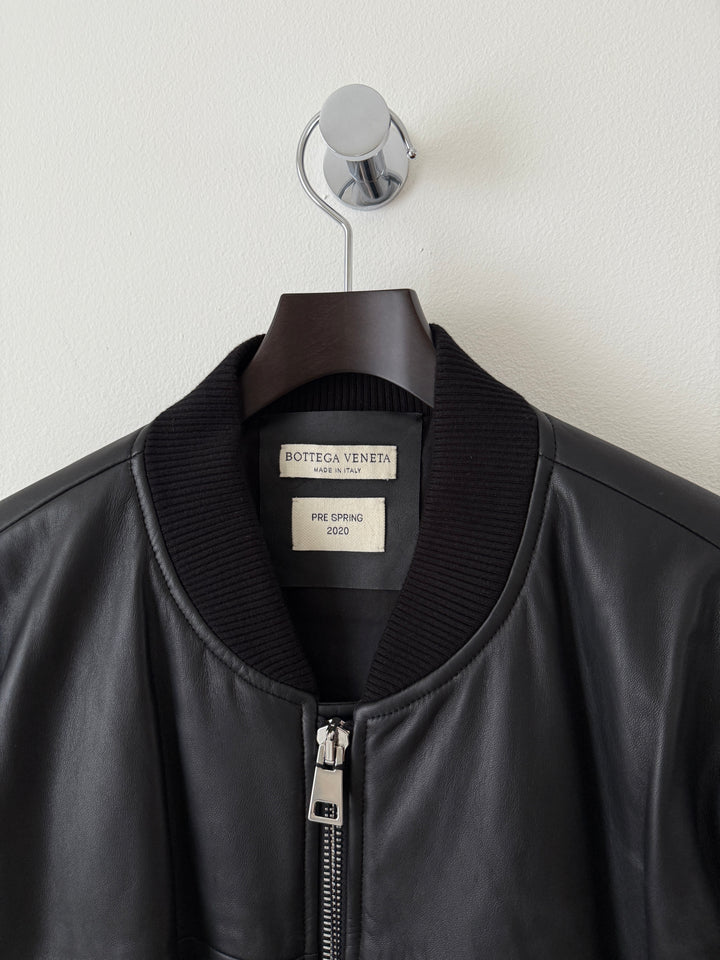 Pre Spring 2020 Lamb Leather Bomber Jacket