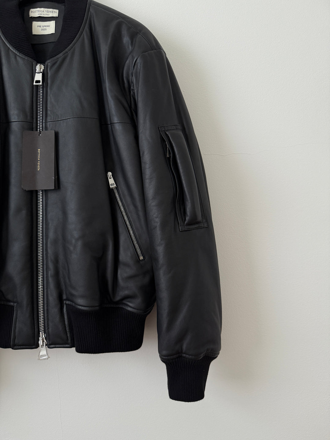 Pre Spring 2020 Lamb Leather Bomber Jacket