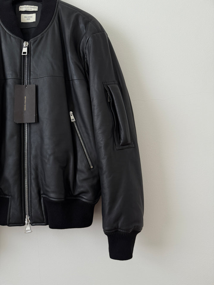 Pre Spring 2020 Lamb Leather Bomber Jacket