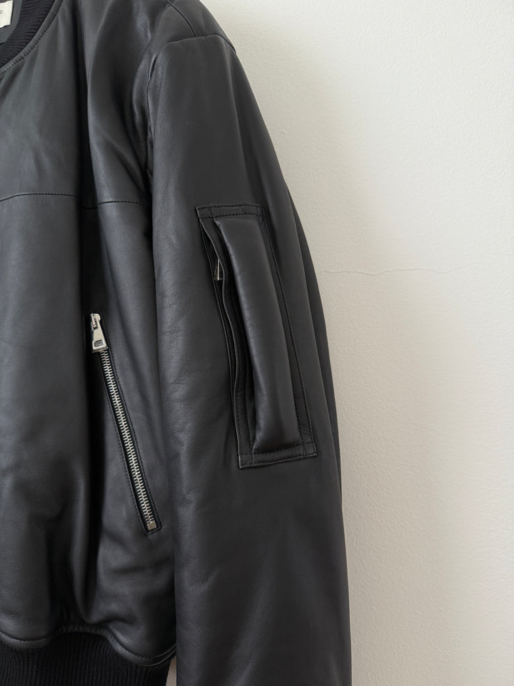 Pre Spring 2020 Lamb Leather Bomber Jacket