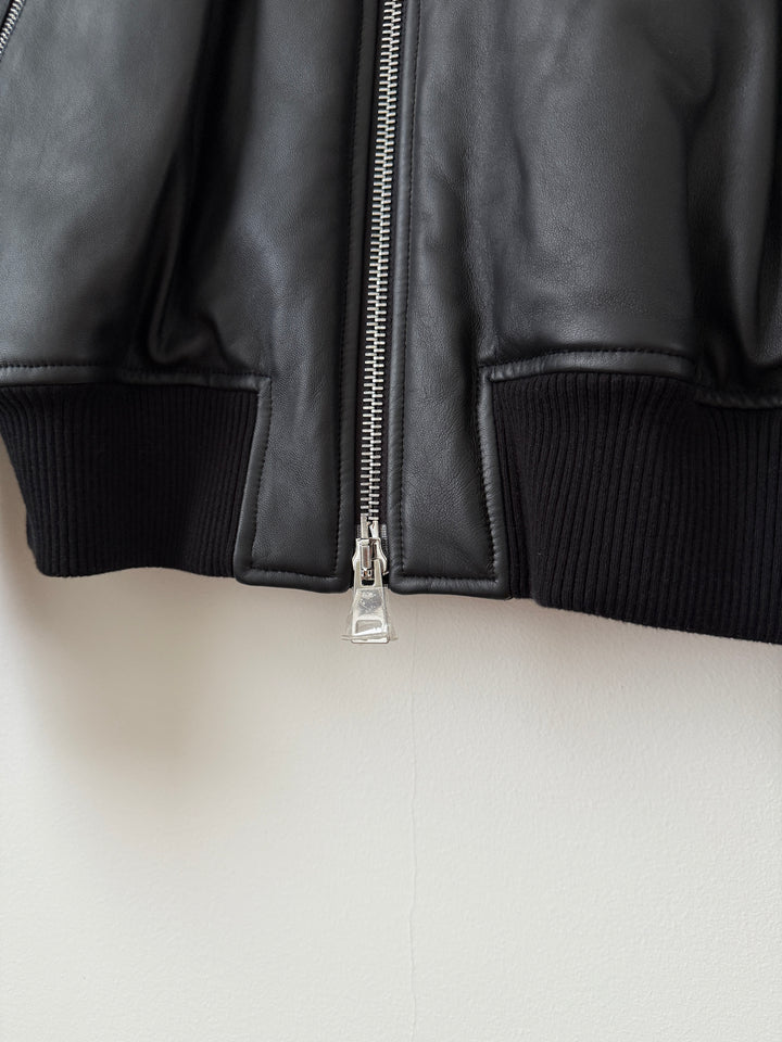 Pre Spring 2020 Lamb Leather Bomber Jacket