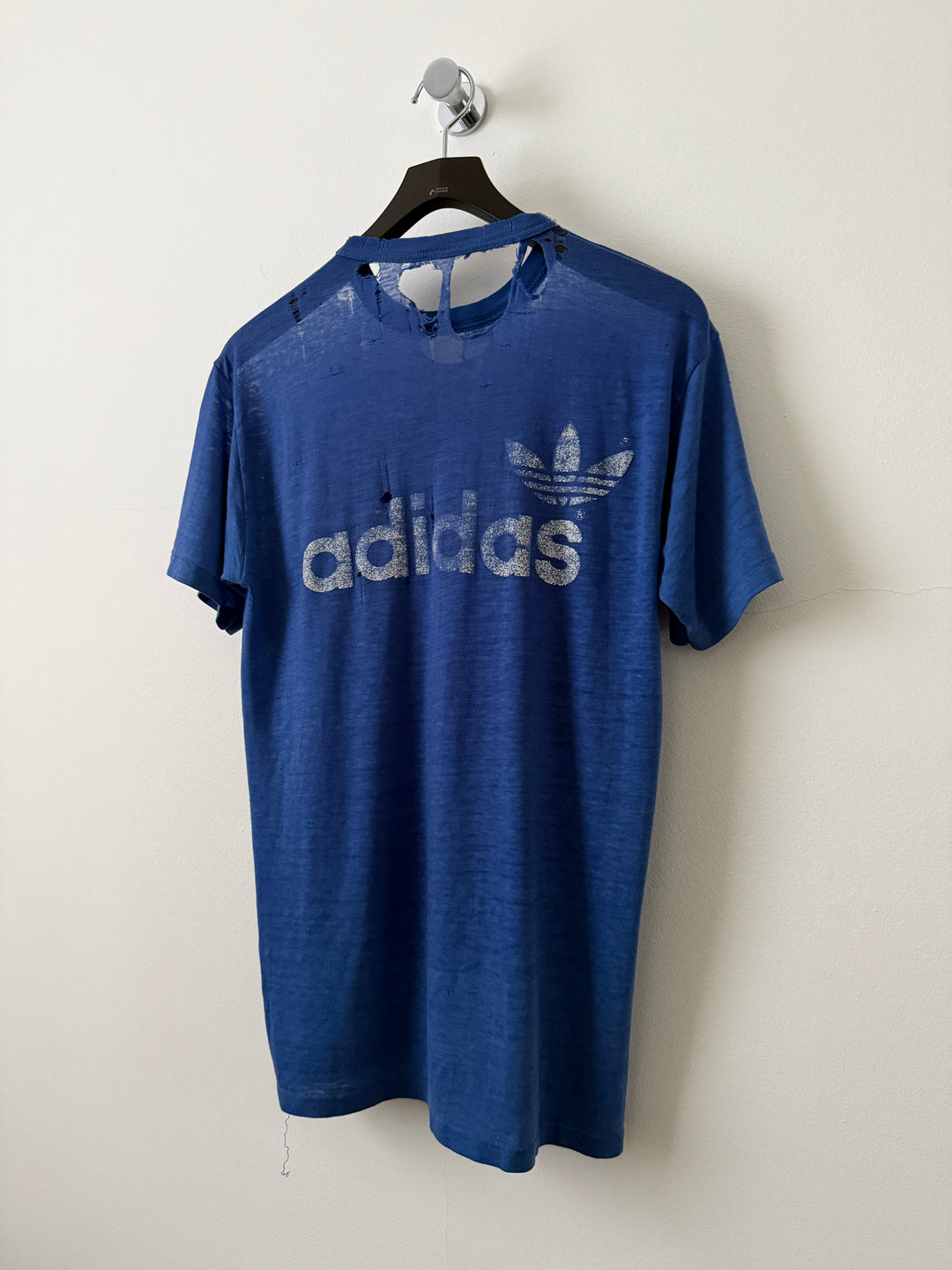 Blue Vintage Adidas Logo Tee