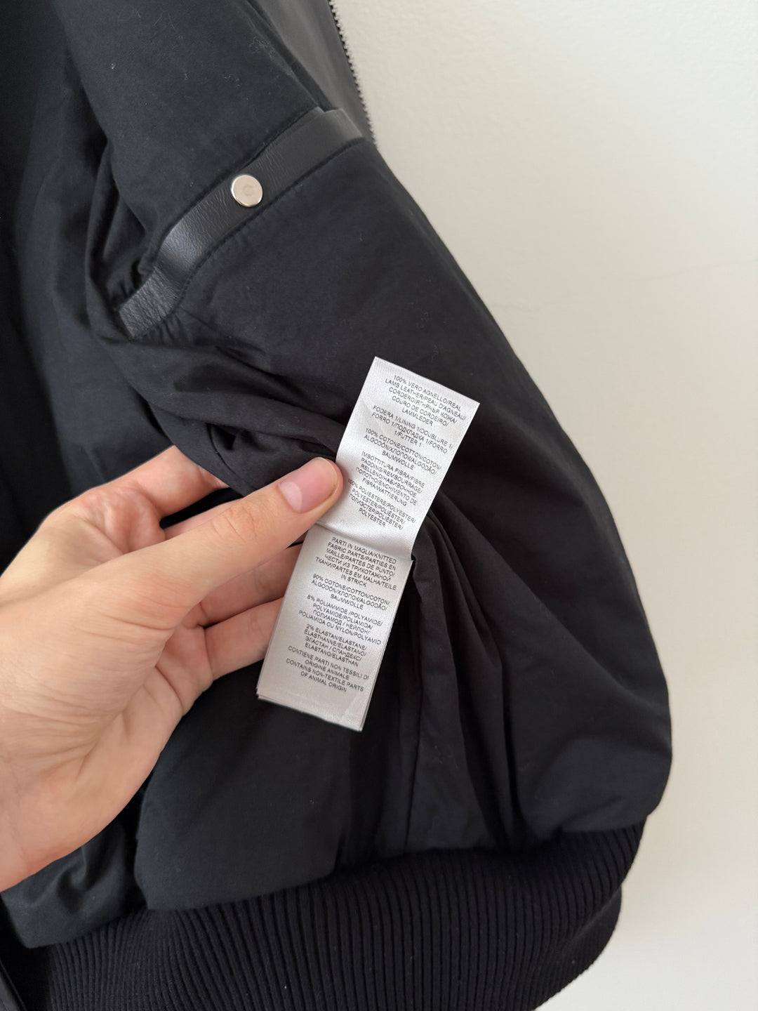 Pre Spring 2020 Lamb Leather Bomber Jacket