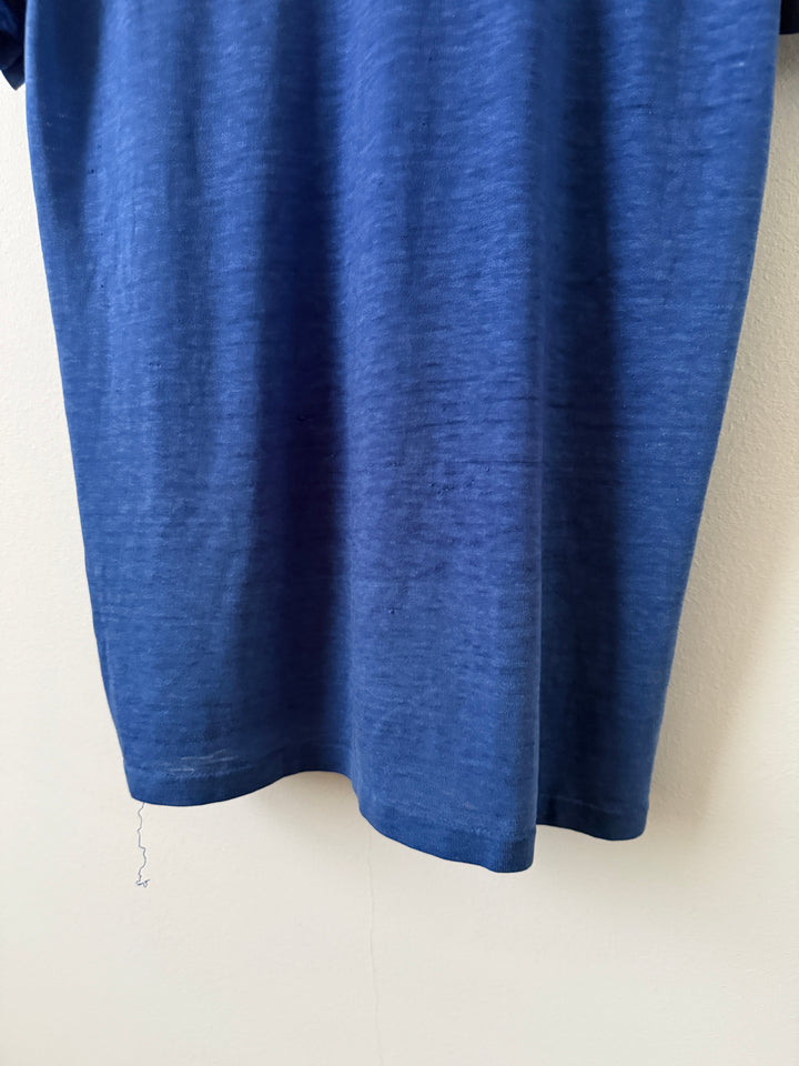 Blue Vintage Adidas Logo Tee
