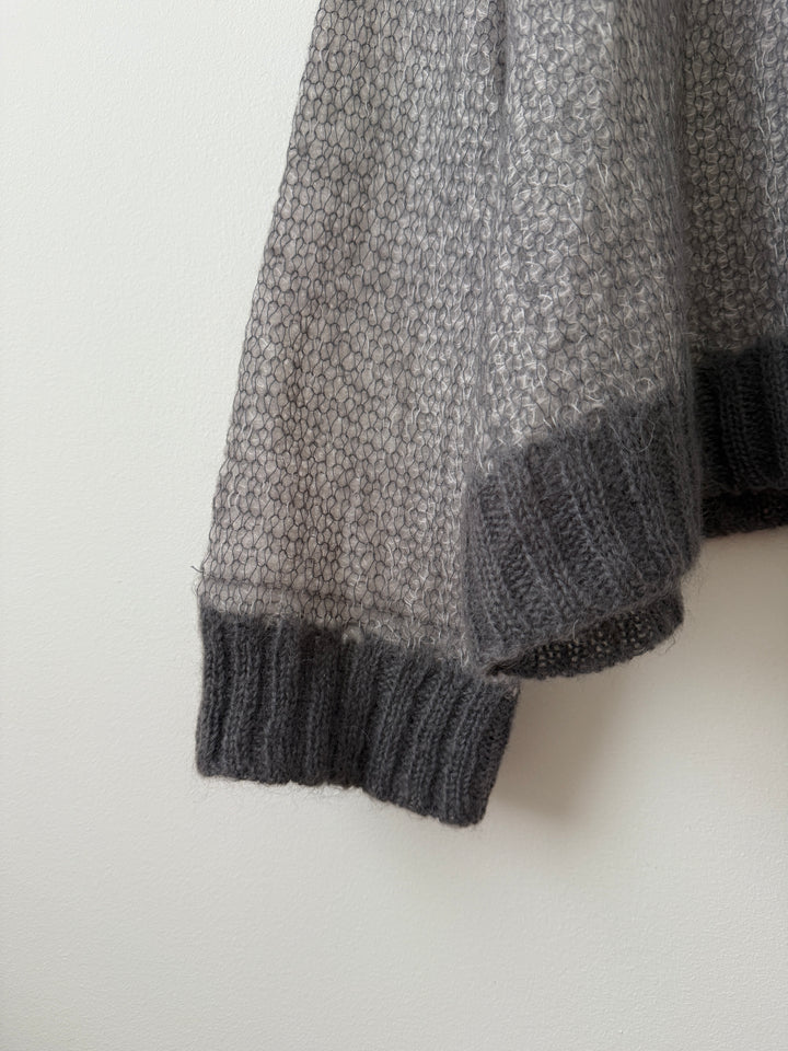 Scoop Neck Loose Gauge Sweater