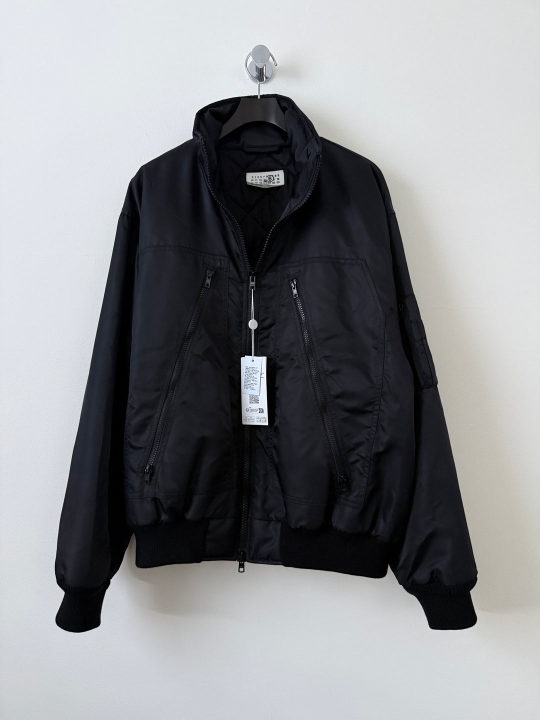 MM6 Nylon Zip Bomber Jacket