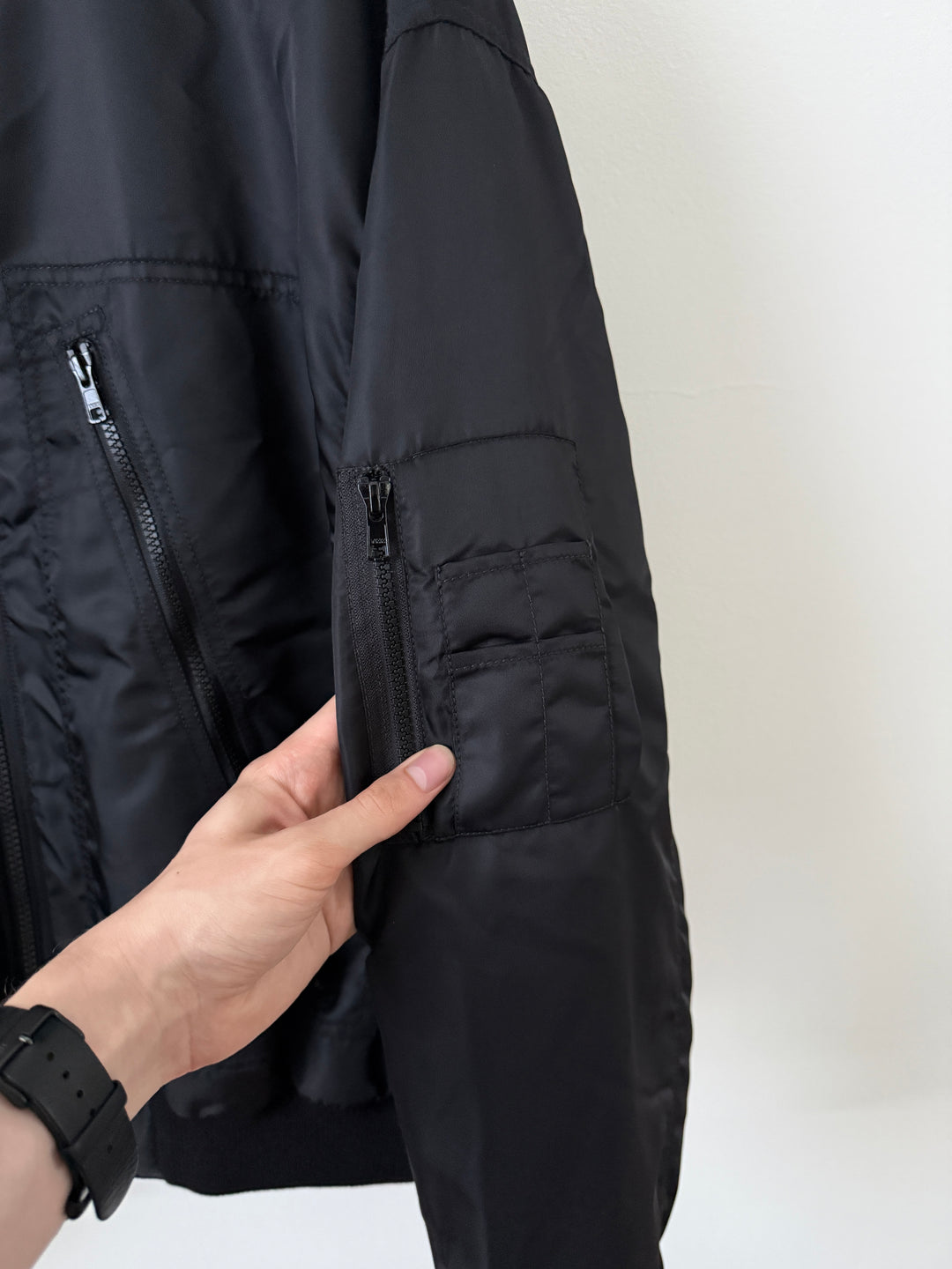 MM6 Nylon Zip Bomber Jacket