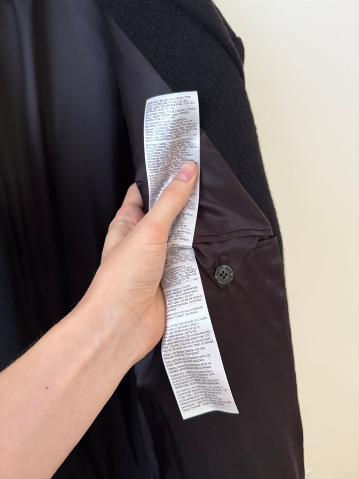 MM6 Wool-Blend Hooded Overcoat w/Scarf